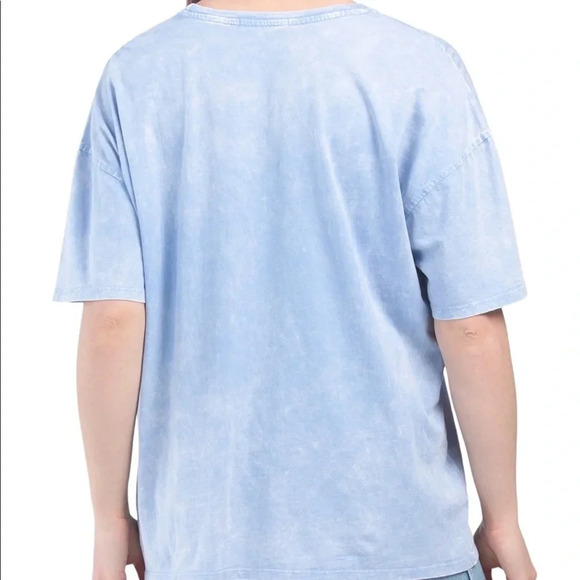 NWT 7 FOR ALL MANKIND DISTRESSED OVERSIZED TEE - Picture 2 of 8